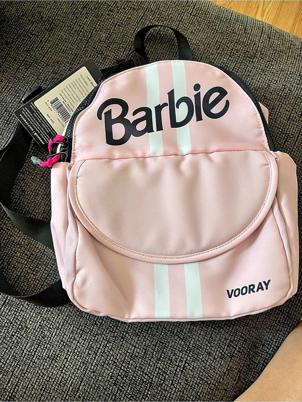VOORAY Lexi Backpack Barbie Classic Blush Pink & Black